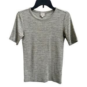 Filson Neah Bay Shirt Womens S Marled Heather Gray Short Slv Tee Cotton Blend